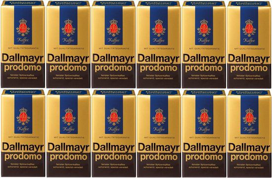 12 x 500 g. Dallmayr Prodomo filterkoffie