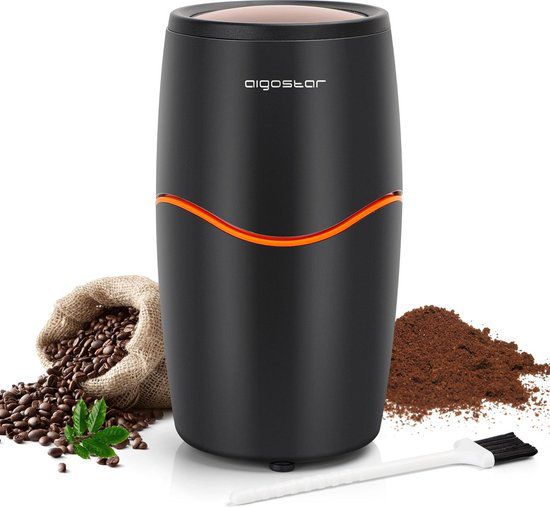 Aigostar Oval 30QOW - Koffiemolen - zwart