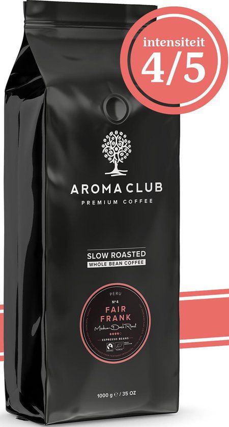 Aroma Club Biologische Koffiebonen No. 4 Fair Frank - Koffie Intensiteit 4/5 - Fair Trade