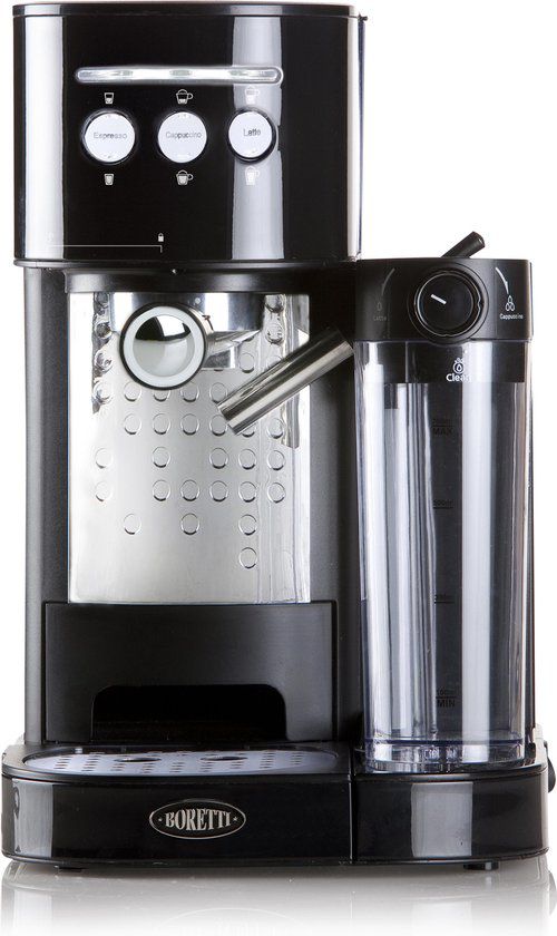 B400 Espressomachine Zwart voor espresso, cappucino en latte