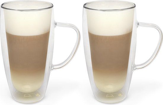 Bredemeijer dubbelwandig glas Cappuccino/Latte Machiato 400ml - Set van 2 stuks