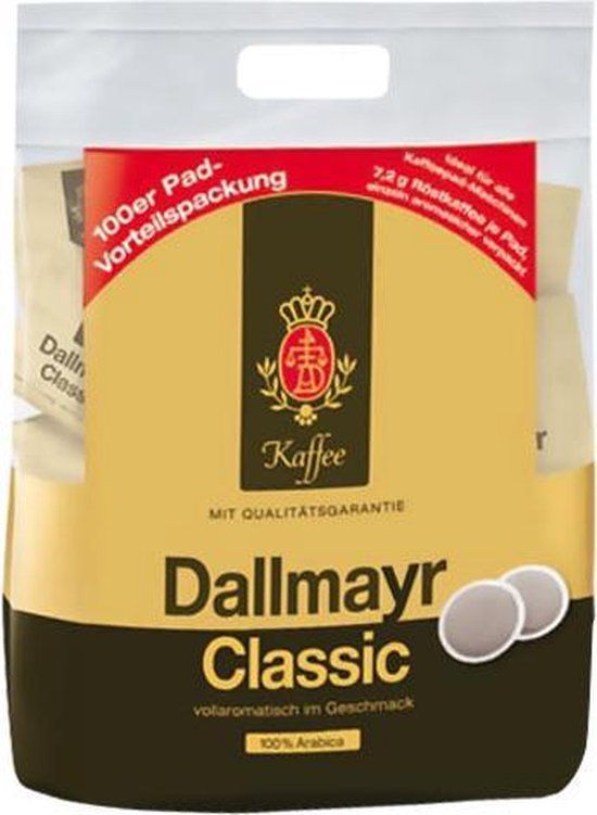 Dallmayr Classic Megazak Koffiepads - 100 stuks