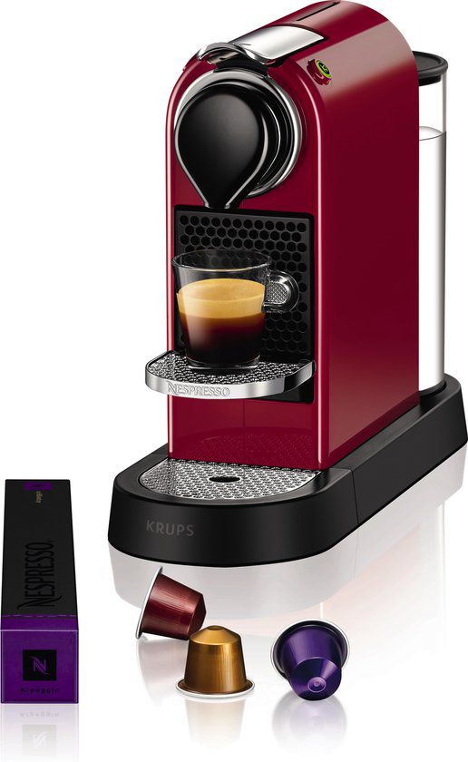Krups Nespresso CitiZ XN7405 rood/zwart