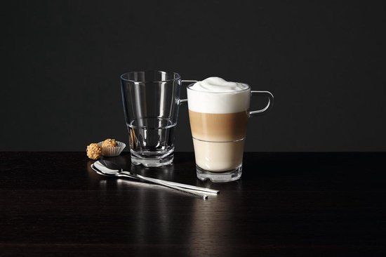 Leonardo Senso Latte Macchiato Glazenset - 4-Delig - 2 Glazen & 2 Lepeltjes