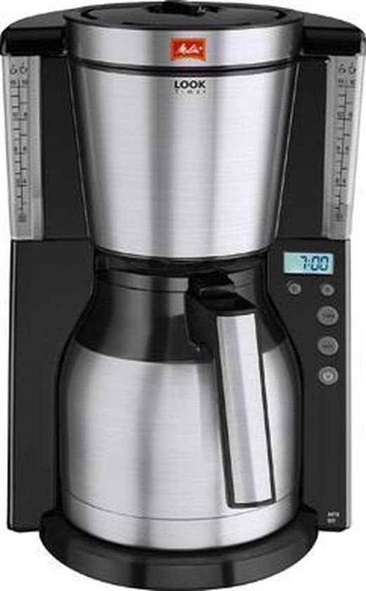 Melitta Look IV Therm Timer - Filter-koffiezetapparaat - Zilver