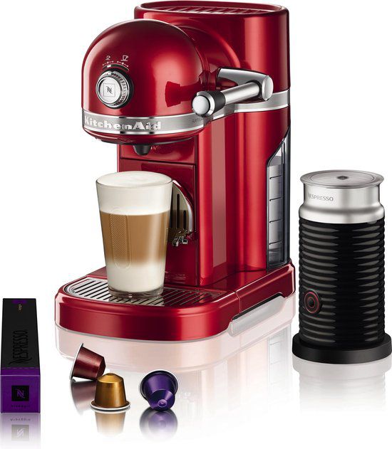 Nespresso KitchenAid 5KES0504 - Koffiecupmachine - Appelrood - inclusief melkopschuimer