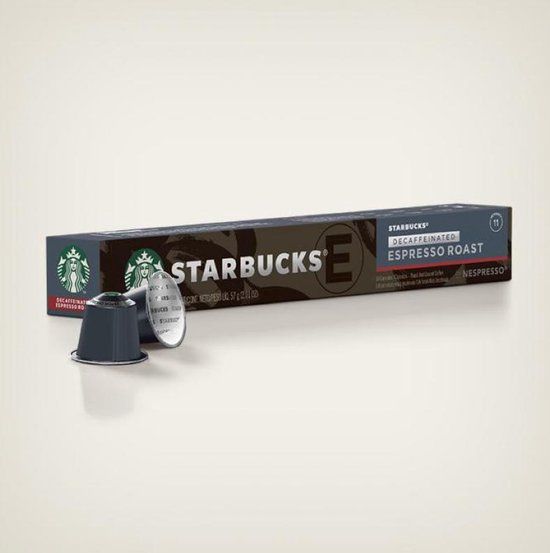Starbucks decaf Espresso Roast koffiecups capsules voor Nespresso - 1 x 10 cups