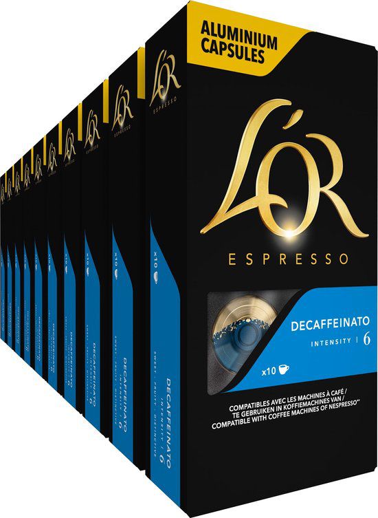 L'OR Espresso Decaffeinato Koffiecups - cafeïnevrij