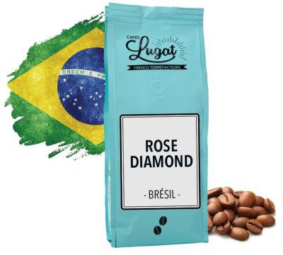 Rose Diamond Label Café van Cafés Lugat