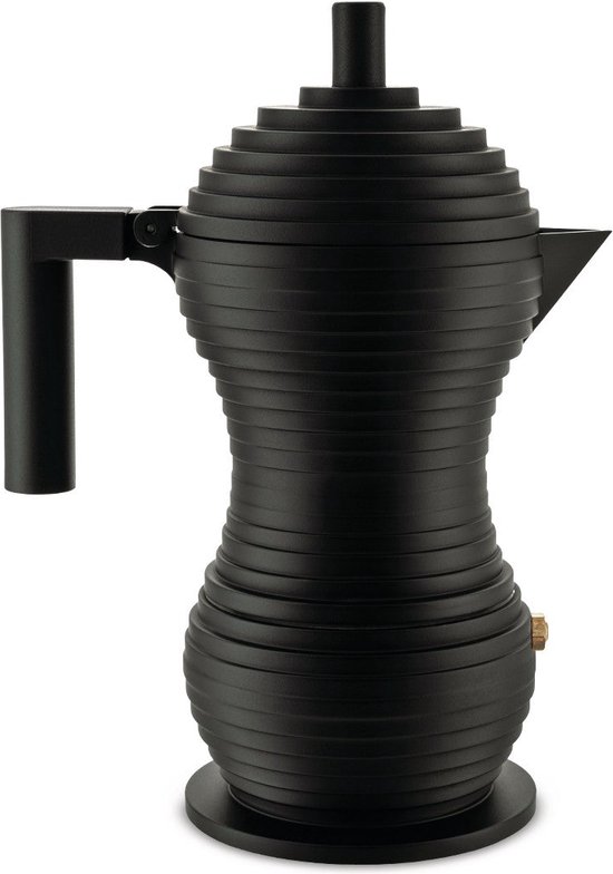ALESSI - Pulcina - Espressomaker 6 kops Black Black