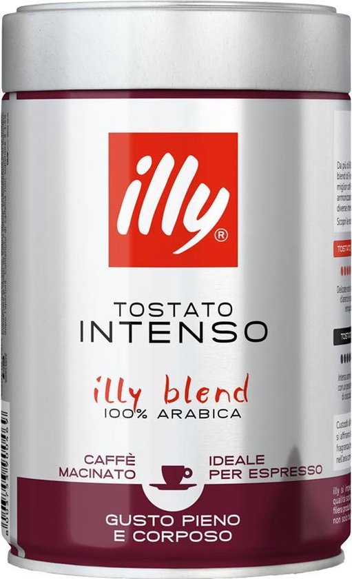 illy - Intenso (Donkere Branding) Gemalen Koffie - 12 x 250 gram