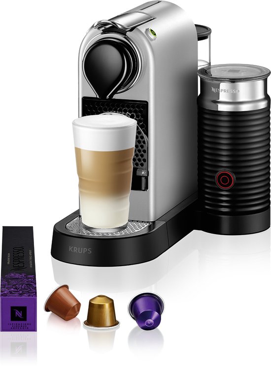 Krups Nespresso Citiz & Milk XN761B - Koffiecupmachine - Zilver